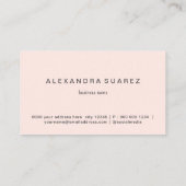 Moderne Goldrahmen Girl Pink Pastellfarben Schönhe Visitenkarte (Rückseite)