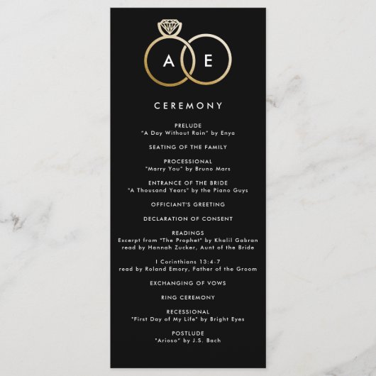 Moderne Goldrennen auf dem Black Custom Wedding Pr Programm (Vorderseite)