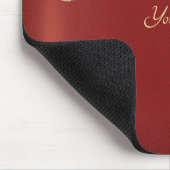 Moderne goldrote Blumenmauspad Mousepad (Ecke)