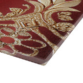 Moderne goldrote Blumenschneidbrett Schneidebrett (Ecke)