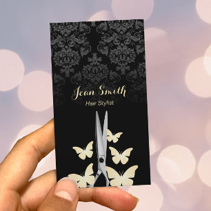 Moderne Goldschmetterlings-dunkler Visitenkarte