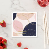 Moderne Goldschmiedee & Kreise Minimales Rosa Desi Serviette (Beispiel)