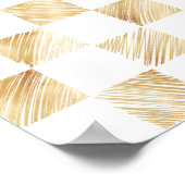 Moderne Goldschmiedekunststücke Schachtel Weißes M Poster (Ecke)