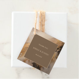 Moderne Goldschokolade Kunsthochzeit Vielen Dank Geschenkanhänger