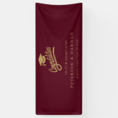 Moderne Goldschrift Zwilling Abschlusswünsche Banner (Vertikal)