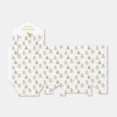 Moderne Goldsilber-Kupfer-Metallbienen Geschenkschachtel (Ungefaltet)