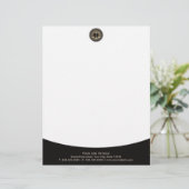 Moderne Goldskala des Briefkopf (Stehend Vorderseite)