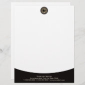 Moderne Goldskala des Briefkopf (Vorne/Hinten)