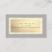 Moderne Goldstreifen, Goldrahmen, Schmuckdesigner Visitenkarte (Rückseite)