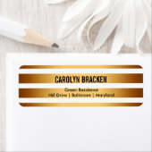 Moderne Goldstreifen-Hochzeit (Insitu)