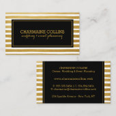 Moderne Goldstreifen Visitenkarte (Vorne/Hinten)