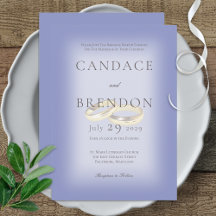 Moderne GoldWedding Rings Periwinkle Wedding