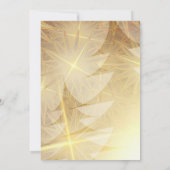 Moderne Goldweihnachtsbäume Christliche Hochzeit Einladung (Rückseite)