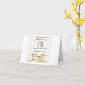 Moderne goldweiße Blume | 18. Geburtstag Karte (Gelbe Blume)