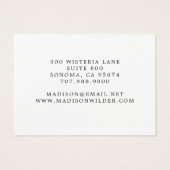 Moderne goldweiße Mit Monogramm Schmuckverkleidung (Rückseite)