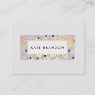 Moderne Goldzirkel und farbenfrohe Confetti Plaque Visitenkarte
