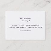 Moderne Goldzirkel und farbenfrohe Confetti Plaque Visitenkarte (Rückseite)