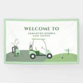 Moderne Golf Baby Dusche Banner (Horizontal)