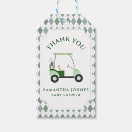 Moderne Golf Baby Dusche Geschenkanhänger