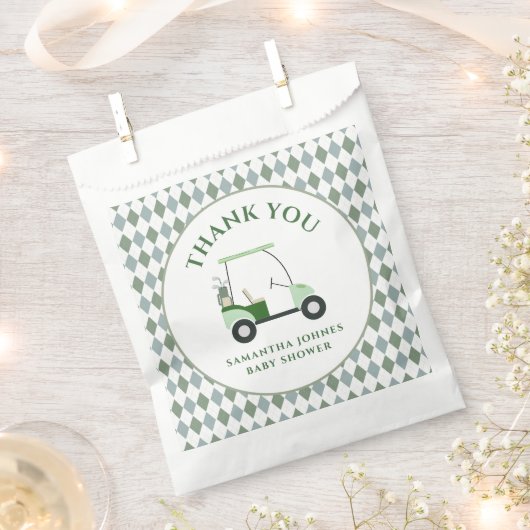 Moderne Golf Baby Dusche Geschenktütchen (Ausgeschnitten)