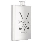 Moderne Golf Clubs Personalisiert Bachelor Party Flachmann (Rechts)