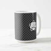Moderne Golf Equipment Motif und Monogram Kaffeetasse (VorderseiteRechts)