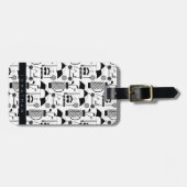 Moderne Golf Equipment und Zubehör Pattern Lugg Gepäckanhänger (Vorderseite horizontal)