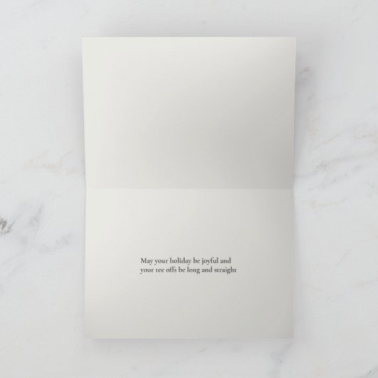 Moderne Golf Joy & Peace - Weihnachten (Innenseite)