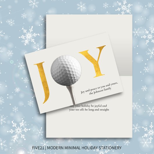 Moderne Golf Joy & Peace - Weihnachten