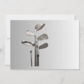 Moderne Golf Sport Golfclubs Einladung (Rückseite)