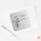 Moderne Golf Sport Golfclubs Quadratischer Aufkleber (Umschlag)