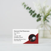 Moderne Golf Theme Editable Business Cards Visitenkarte (Stehend Vorderseite)