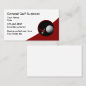 Moderne Golf Theme Editable Business Cards Visitenkarte (Vorne/Hinten)
