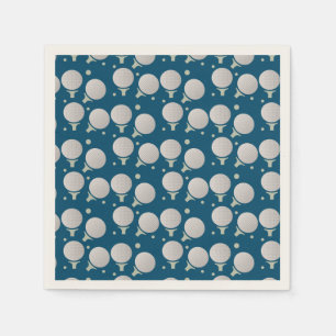 Moderne Golfball-Party-Geburtstagsmuster Serviette