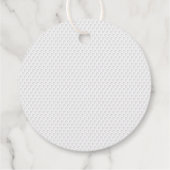 Moderne Golfbälle Blau Weißer Spaß Golfspielen Geschenkanhänger (Rückseite)