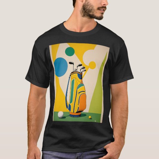 Moderne Golfclubs im Mittelalter T-Shirt (Vorderseite)