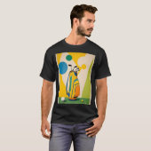 Moderne Golfclubs im Mittelalter T-Shirt (Vorne ganz)