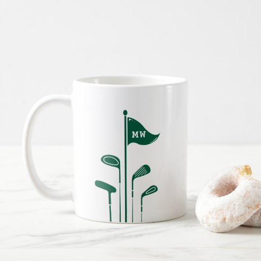 Moderne Golfclubs kreieren Ihre eigenen Ursprünge Kaffeetasse (Mit Donut)