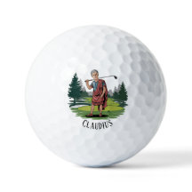 Moderne Golfer Funny Illustration Custom Bad Strok