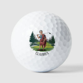 Moderne Golfer Funny Illustration Custom Bad Strok Golfball