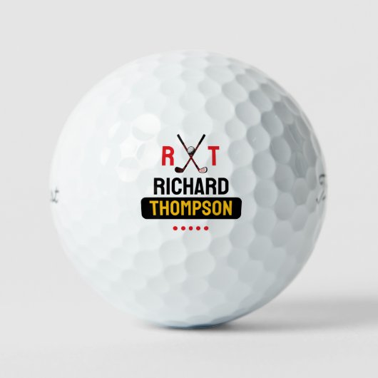 Moderne Golfer Golfball (Vorderseite)