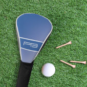 Moderne Golfer Personalisiert Initials Royal Blue Golf Headcover