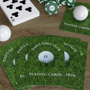 Moderne Golfer Vater Golf Club Spielkarten