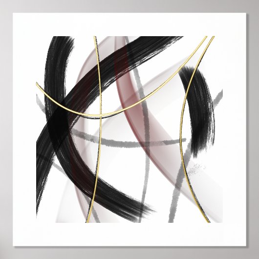 Moderne Golfregion Abstrakte Kunst Foliendrucke (Vorderseite)