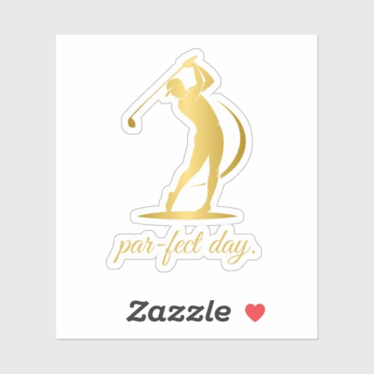 moderne Golfschläger Aufkleber (Blatt)