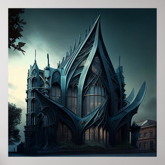 Moderne Gotische Kunst Poster (Vorne)
