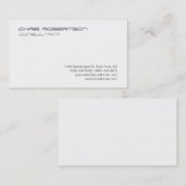 Moderne gotische Schwarz-weiße attraktive Visitenk Visitenkarte (Vorne/Hinten)