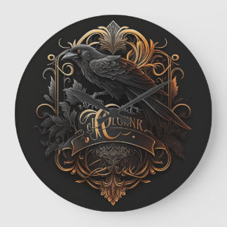 Moderne gotische Uhr. Große Wanduhr