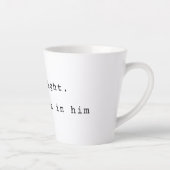 Moderne Gott ist Licht Latte Tasse (Rechts)