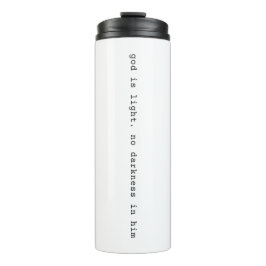 Moderne Gott ist Licht Reisebecher Thermosbecher